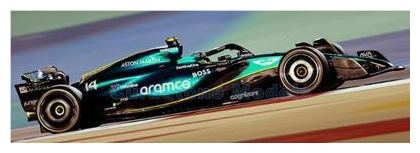 Modelauto 1:64 | Spark Y380 | Aston Martin Aramco F1 Team AMR24 2024 #14 - F.Alonso