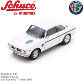 Modelauto 1:43 | Schuco S09341 | Alfa Romeo GTA White 1965