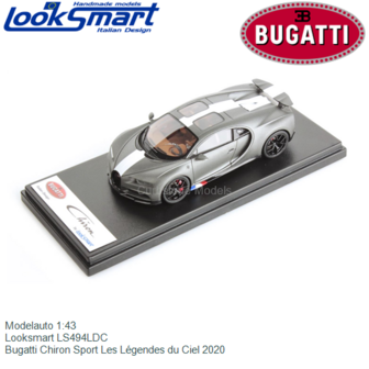 Modelauto 1:43 | Looksmart LS494LDC | Bugatti Chiron Sport Les L&eacute;gendes du Ciel 2020