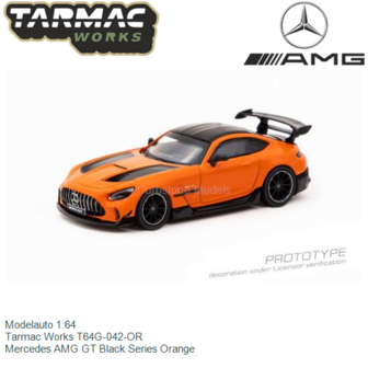 Modelauto 1:64 | Tarmac Works T64G-042-OR | Mercedes AMG GT Black Series Orange