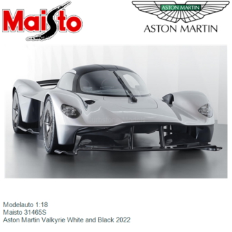 Modelauto 1:18 | Maisto 31465S | Aston Martin Valkyrie White and Black 2022