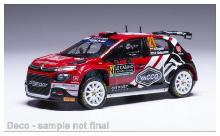 Modelauto 1:43 | IXO-Models RAM917SPLQ.22 | Citroen C3 Rally2 WRC 2024 #21 - N.Gryazin - K.Aleksandrov