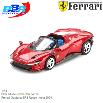 1:64 | BBR Models BBRFER64019 | Ferrari Daytona SP3 Rosso Imola 2024