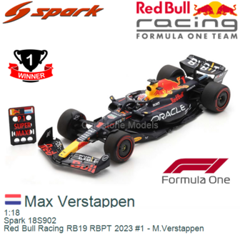 1:18 | Spark 18S902 | Red Bull Racing RB19 RBPT 2023 #1 - M.Verstappen