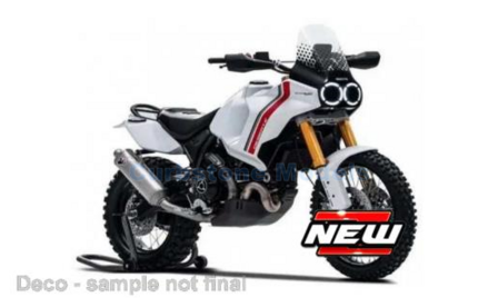 Motorfiets 1:18 | Maisto 39300-02 | Ducati DesertX White / Red