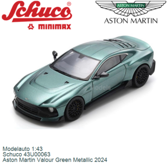 Modelauto 1:43 | Schuco 43U00063 | Aston Martin Valour Green Metallic 2024