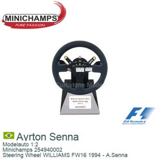 Modelauto 1:2 | Minichamps 254940002 | Steering Wheel WILLIAMS FW16 1994 - A.Senna