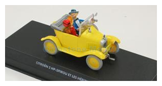 Modelauto 1:43 | Atlas BB023 | Citro&euml;n 5 HP Geel - -.Robbedoes