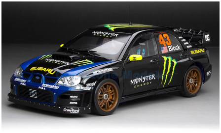 Modelauto 1:18 | Sunstar 5582 | Subaru Impreza WRC 06 Monster Energy 2008 #43 - K.Block