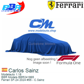 Modelauto 1:18 | BBR Models BBR241865 | Ferrari SF-24 2024 #55 - C.Sainz