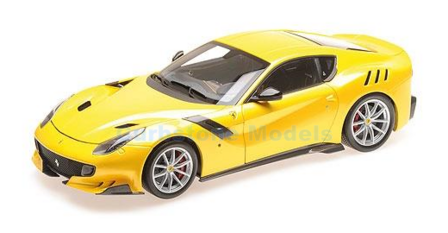 Modelauto 1:18 | BBR Models BBR182100 | Ferrari F12 TDF Geel metallic 2015