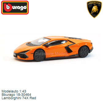 Modelauto 1:43 | Bburago 18-30464 | Lamborghini 74X Red