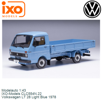 Modelauto 1:43 | IXO-Models CLC554N.22 | Volkswagen LT 28 Light Blue 1978