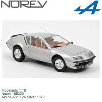 Modelauto 1:18 | Norev 185320 | Alpine A310 V6 Silver 1979