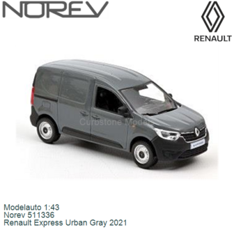 Modelauto 1:43 | Norev 511336 | Renault Express Urban Gray 2021