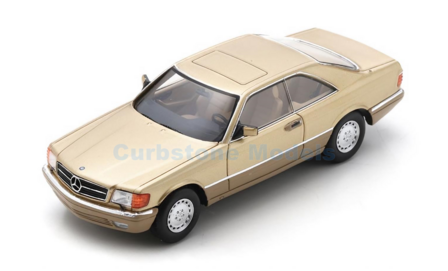 Modelauto 1:43 | Schuco S43U00098 | Mercedes Benz 560 SEC Gold Metallic 1989