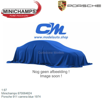 1:87 | Minichamps 870064624 | Porsche 911 carrera blue 1974