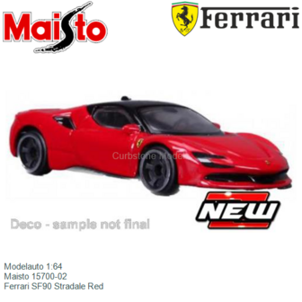 Modelauto 1:64 | Maisto 15700-02 | Ferrari SF90 Stradale Red