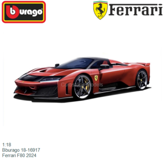 1:18 | Bburago 18-16917 | Ferrari F80 2024