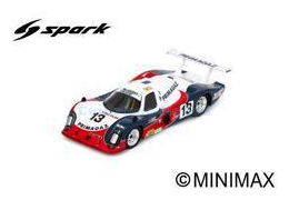 Modelauto 1:43 | Spark S9500 | Cougar C01 1983 #13 - Y.Courage - A.de Cadenet - M.Dubois