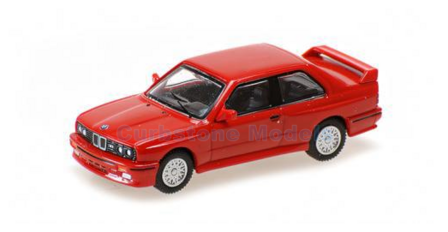 Modelauto 1:87 | Minichamps 870020222 | BMW M3 E30 Rood 1986