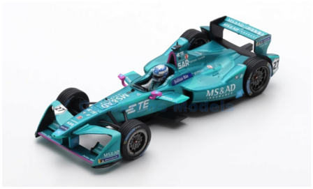 Modelauto 1:43 | Spark S5940 | MS&amp;AD Andretti Formula-E  Team Andretti ATEC-03 2017 #27 - S.Sarrazin