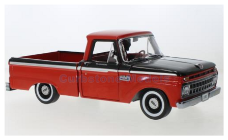 Modelauto 1:18 | Sunstar 1304 | Ford F-100 Custom Cab Pickup Blue and Black 1965