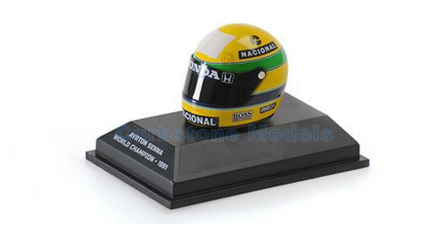 Modelauto 1:8 | Minichamps 540309101 | Helm A. Senna 1991 - A.Senna