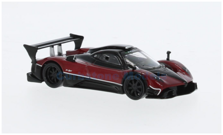 Modelauto 1:64 | Tarmac Works G-TL015-RE | Pagani Zonda Red and Black