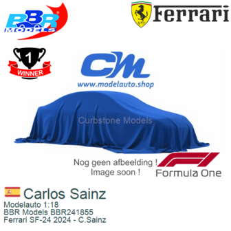 Modelauto 1:18 | BBR Models BBR241855 | Ferrari SF-24 2024 - C.Sainz