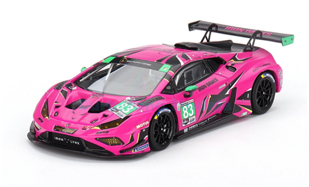 Modelauto 1:43 | TSM TSM430761 | Lamborghini Hurac&aacute;n GT3 EVO | Iron Dames 2023 #83 - S.Bovy - R.Frey - M.Gatting - D.Pin