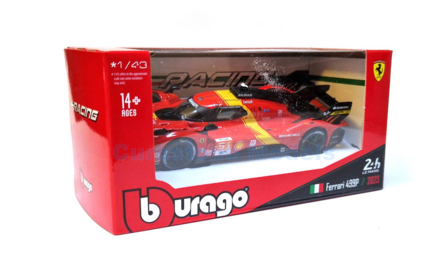 Modelauto 1:43 | Bburago 18-36322 | Ferrari 499P Hypercar | AF-Corse 2023 #51 - J.Calado - A.Pier Guidi - A.Giovinazzi