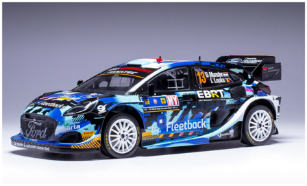 Modelauto 1:18 | IXO-Models 18RMC188.22 | Ford Puma Rally1 | EBRT East Belgian Racing Team 2023 #13 - L.Louka - G.Munster