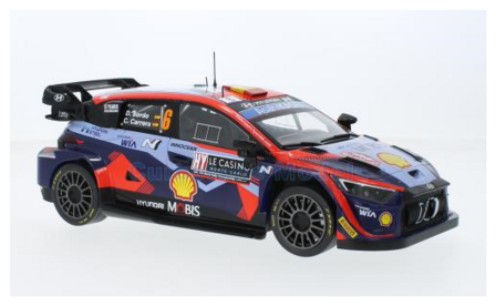 Modelauto 1:18 | IXO-Models 18RMC153B.22 | Hyundai Mobis i20 WRC1 2023 #6 - D.Sordo - C.Carrera