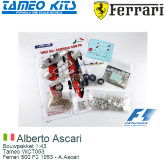 Bouwpakket 1:43 | Tameo WCT053 | Ferrari 500 F2 1953 - A.Ascari