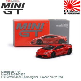 Modelauto 1:64 | MiniGT MGT00375 | LB Performance Lamborghini Huracan Ver.2 Red