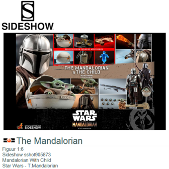 Figuur 1:6 | Sideshow sshot905873 | Mandalorian With Child | Star Wars - T.Mandalorian