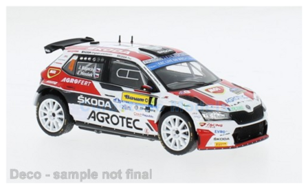 Modelauto 1:43 | IXO-Models RAM936LQ.22 | Skoda Fabia Rally2 EVO WRC | Agrotec &Scaron;koda Rally Team 2022 #4 - J.Kopeck&yacute; - J.H