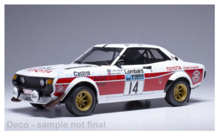 Modelauto 1:18 | IXO-Models 18RMC189B.22 | Toyota Celica 2000 GT (RA21) 1977 #14 - J.Jensen - P.Walfridson