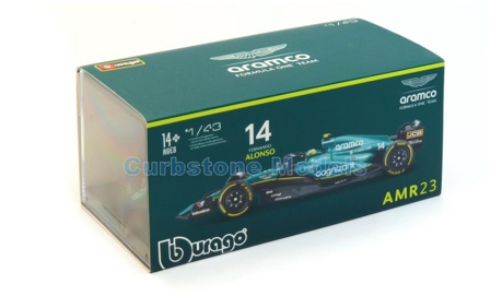 Modelauto 1:43 | Bburago 18-38091A | Aston Martin Aramco Cognizant F1 Team AMR23 2023 #14 - F.Alonso