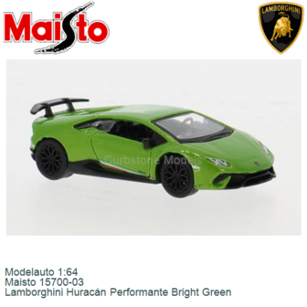 Modelauto 1:64 | Maisto 15700-03 | Lamborghini Hurac&aacute;n Performante Bright Green