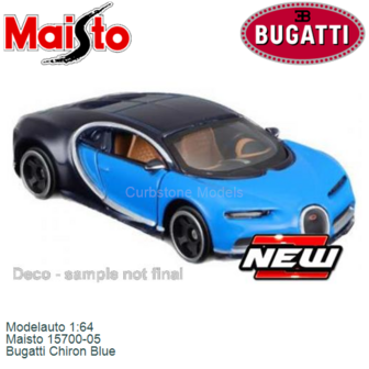 Modelauto 1:64 | Maisto 15700-05 | Bugatti Chiron Blue