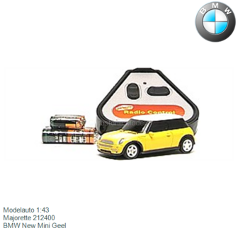 Modelauto 1:43 | Majorette 212400 | BMW New Mini Geel