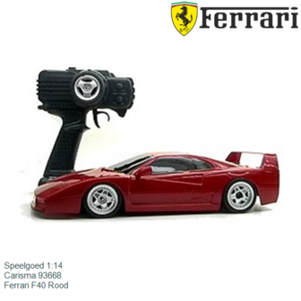 Speelgoed 1:14 | Carisma 93668 | Ferrari F40 Rood