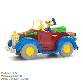 Modelauto 1:24 | Motorama 496028D | Disney Car 2008 - D.Duck