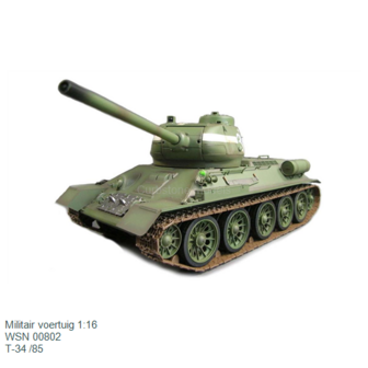 Militair voertuig 1:16 | WSN 00802 | T-34 /85