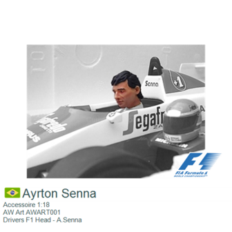 Accessoire 1:18 | AW Art AWART001 | Drivers F1 Head - A.Senna