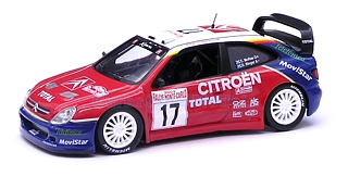 Modelauto 1:43 | Altaya ISSU003 | Citro&euml;n Xsara 2003 #17 - C.Mc Rae - D.Ringer