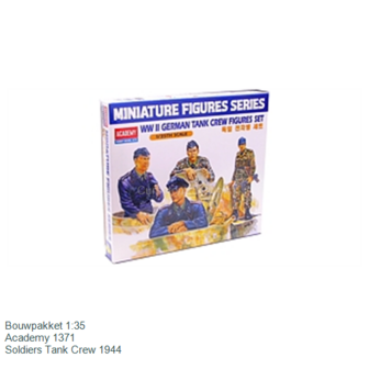 Bouwpakket 1:35 | Academy 1371 | Soldiers Tank Crew 1944