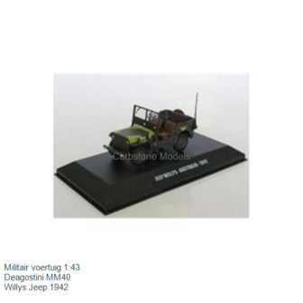 Militair voertuig 1:43 | Deagostini MM40 | Willys Jeep 1942